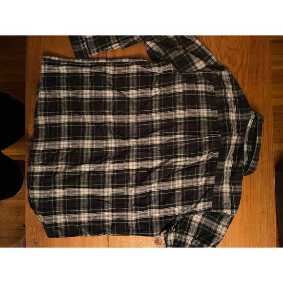 Men's L.L. Bean Button Down Collar Long Sleeve plaid mens Large cotton flannel - Picture 6 of 6